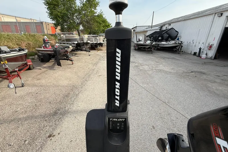 Slide: The Image of 2016 Nitro Z21 boat with Minn Kota Talon anchor in a boatyard. - 24