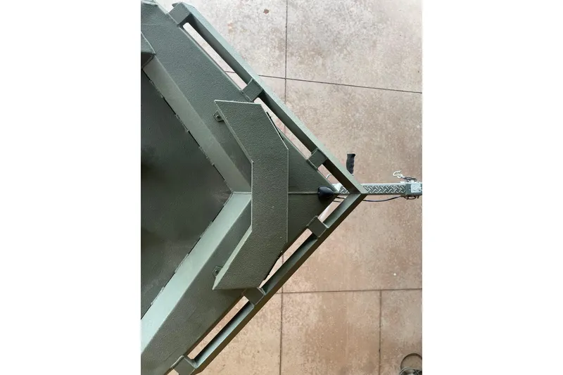 Slide: The Image of Bow of 2026 Reaper Boats 753 Timber Reaper, showcasing sturdy metal construction. - 13