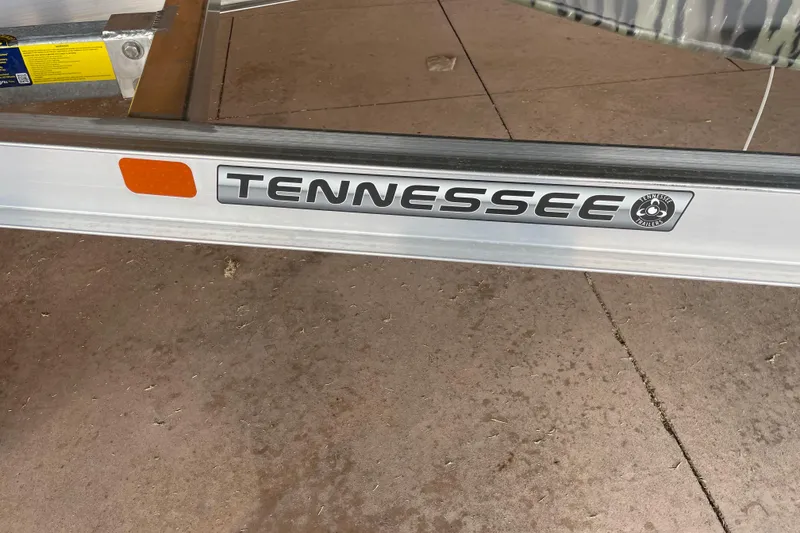 Slide: The Image of Trailer frame with "Tennessee" branding for 2026 Reaper Boats 753 Timber Reaper. - 8