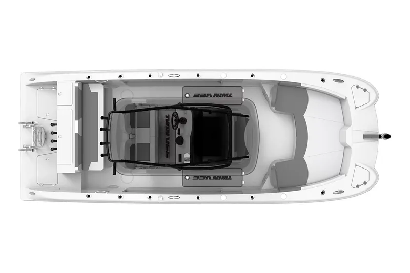 Slide: The Image of Manufacturer Provided Image: Top view of 2026 Twin Vee 240 GFX2 CC boat, showcasing spacious deck layout. - 16