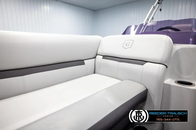 Slide: The Image of Luxurious seating on 2019 Sweetwater SW2086c boat by Reeder-Trausch Marine. - 36