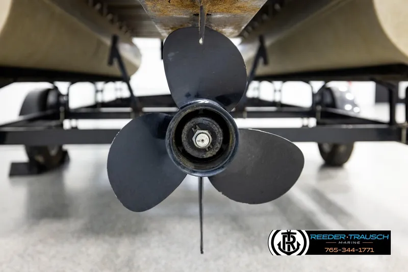 Slide: The Image of Close-up of a Sweetwater SW2086c 2019 boat propeller on a trailer. - 44