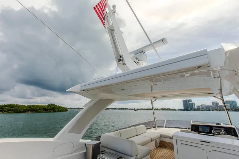 Slide: The Image of Luxurious 2021 Sunseeker Manhattan 68 yacht with spacious deck and modern design. - 60