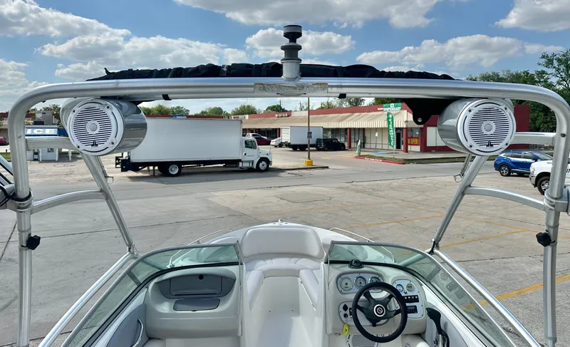 Slide: The Image of 2008 Chaparral 210 SSi boat with speakers and control console. - 7