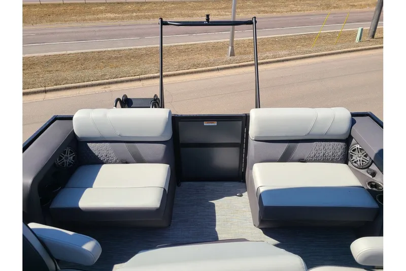 Slide: The Image of Interior of 2025 Viaggio Lago Z22Q with gray seating. - 11