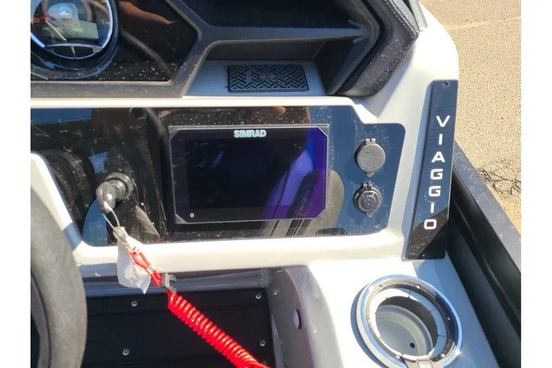 Slide: The Image of Dashboard of Viaggio Lago Z22Q 2025 with Simrad display. - 17