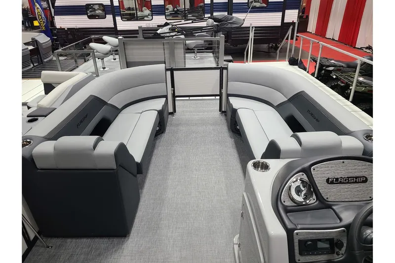 Slide: The Image of Interior of Flagship Discover D22RF boat, model year 2026. - 19