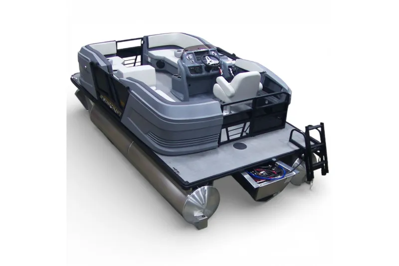 Slide: The Image of Starcraft GX16R 2026 pontoon boat with modern design. - 3
