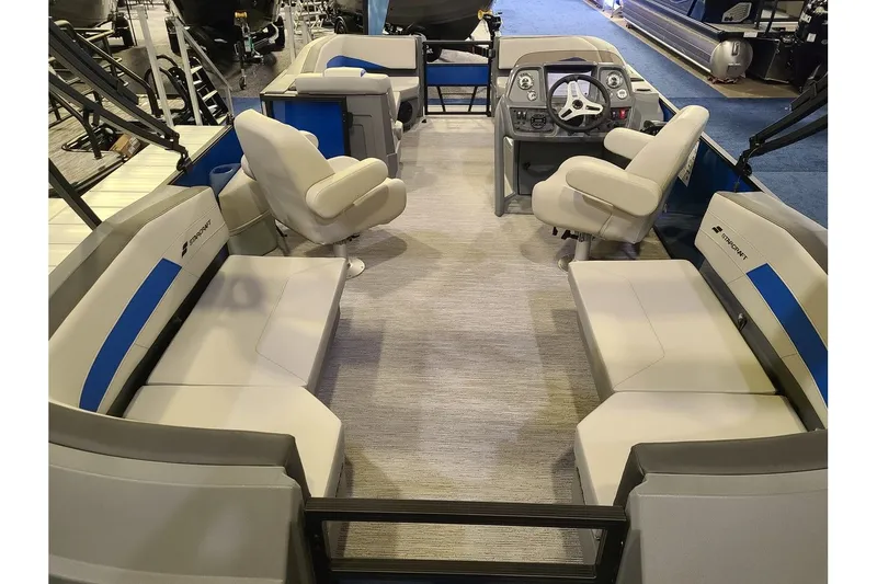 Slide: The Image of Interior of 2026 Starcraft GX 20 R DH boat with seating. - 11