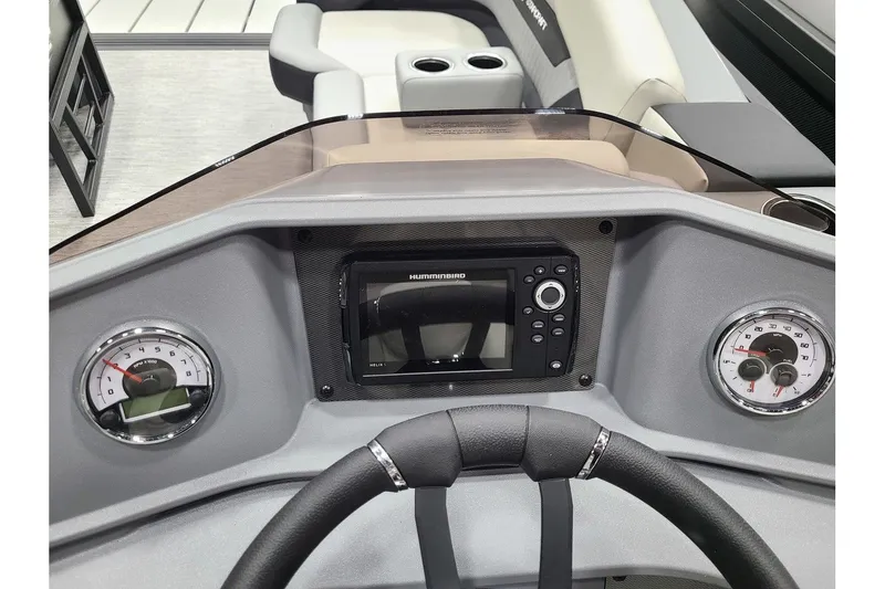 Slide: The Image of Dashboard of 2026 Starcraft VX 22Q DH with controls and gauges. - 14