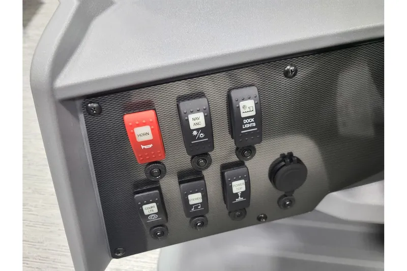 Slide: The Image of Control panel of Starcraft VX 22Q DH 2026 with various switches. - 16