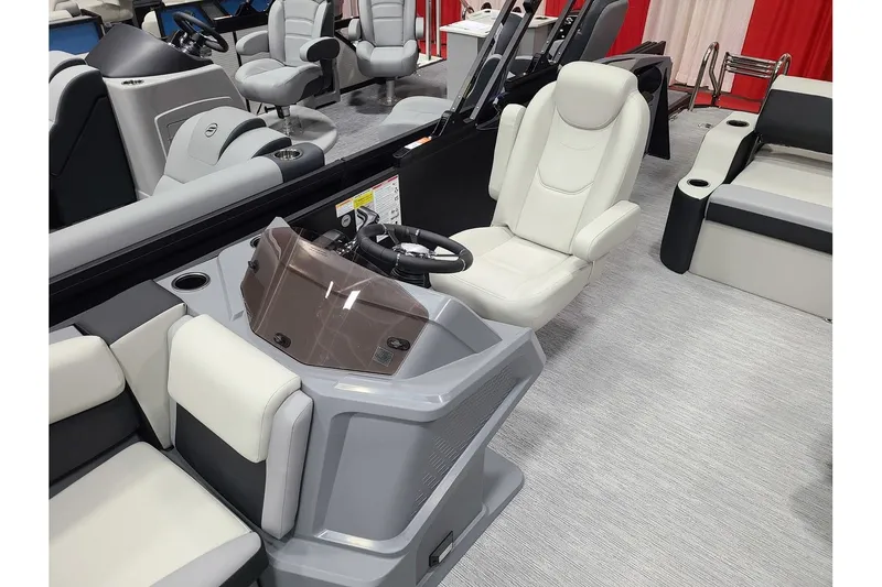 Slide: The Image of Interior of 2026 Starcraft VX 22Q DH with luxurious seating. - 6