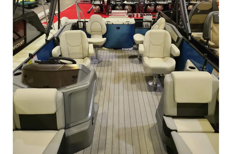 Slide: The Image of Interior of 2026 Starcraft VX 20FD boat with luxurious seating. - 3