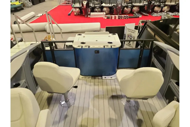 Slide: The Image of Interior of 2026 Starcraft VX 20FD with white seats. - 7