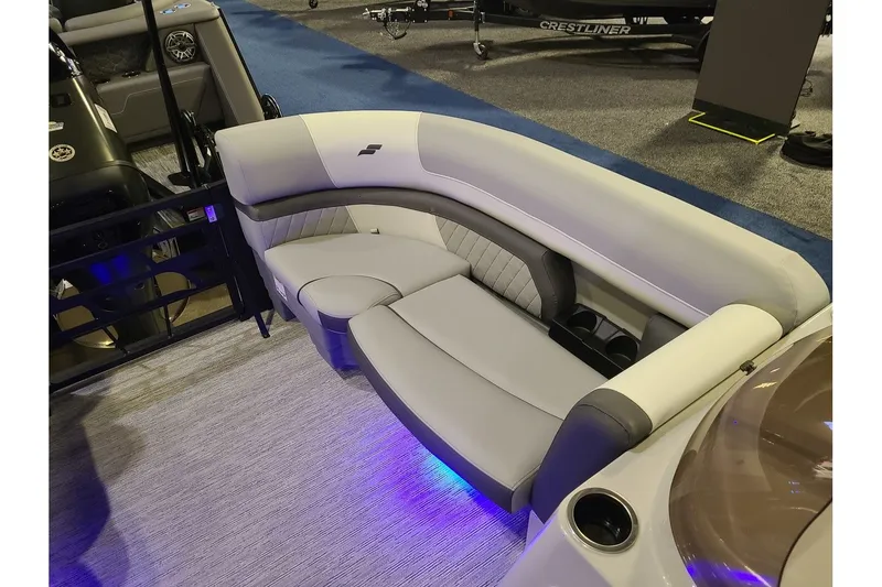 Slide: The Image of Luxurious seating in Starcraft EXS 3 DL boat, 2026 model. - 20