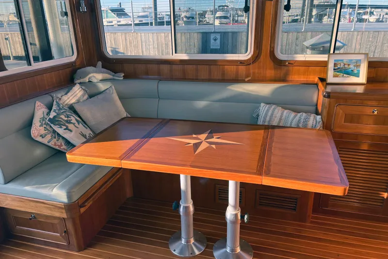 Slide: The Image of 2016 Helmsman Trawlers 38 Pilothouse for sale - Salon Settee - Owner Provided - 5