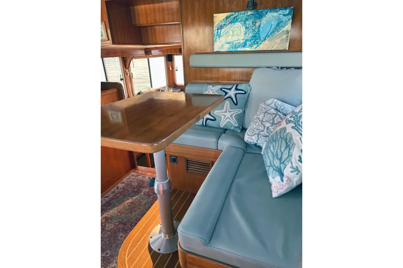 Slide: The Image of 2016 Helmsman Trawlers 38 Pilothouse for sale - Pilothouse Companion Seating - Owner Provided - 9