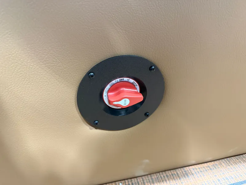 Slide: The Image of Close-up of a switch in Bentley Pontoons Legacy 223 Tritoon. - 24