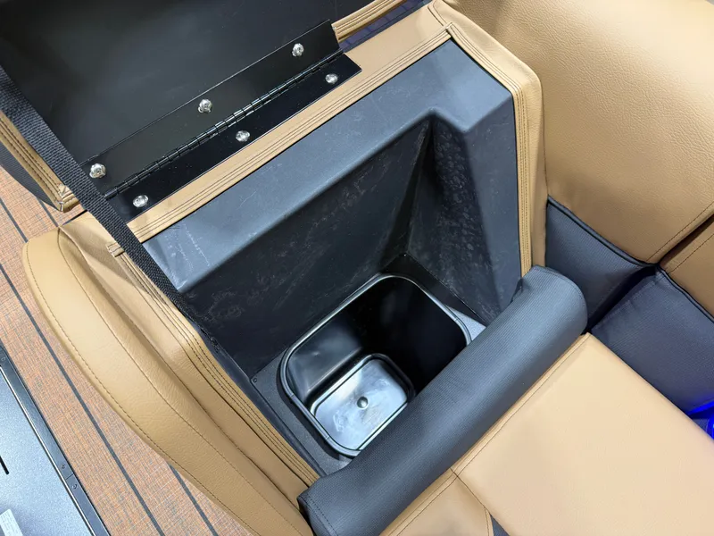 Slide: The Image of Interior of Bentley Pontoons Legacy 223 Swingback Tritoon, 2026 model. - 33