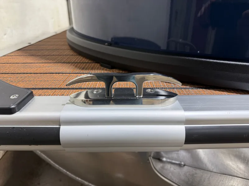 Slide: The Image of 2026 Bentley Pontoons Legacy 223 Tritoon with stainless steel cleat. - 41