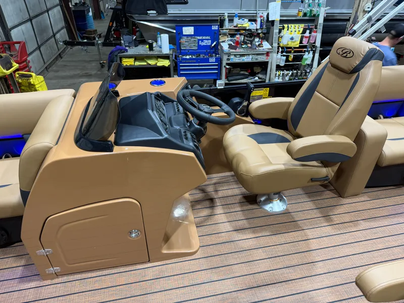 Slide: The Image of Interior of 2026 Bentley Pontoons Legacy 200 Navigator. - 12