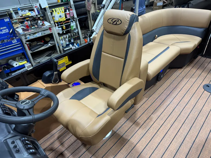 Slide: The Image of Interior of 2026 Bentley Pontoons Legacy 200 Navigator. - 13