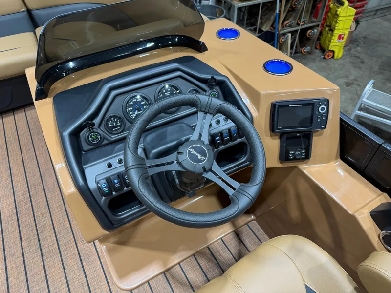 Slide: The Image of Dashboard of 2026 Bentley Pontoons Legacy 200 Navigator. - 14