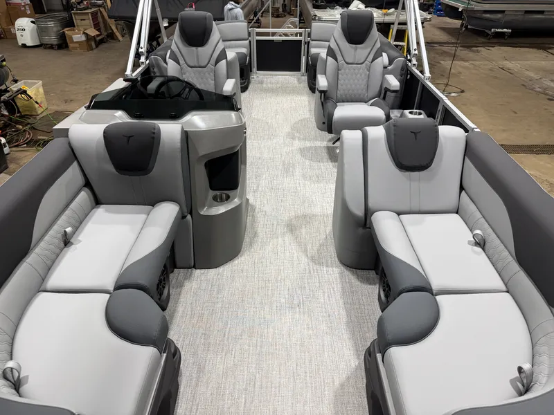 Slide: The Image of Interior of 2026 Tahoe LTZ 2385 Quad Lounge with luxurious seating. - 7