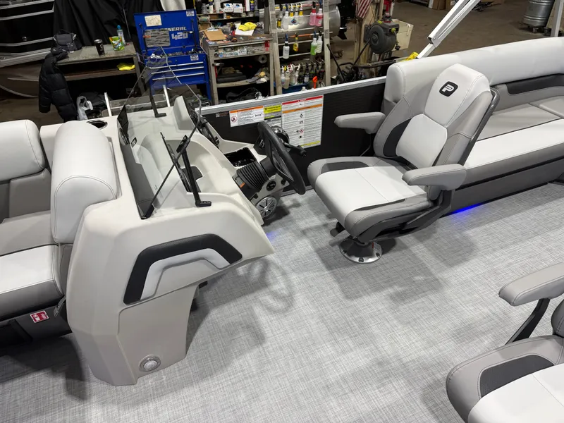 Slide: The Image of Interior of Princecraft Vectra 21 Pontoon, modern design, 2026 model. - 10