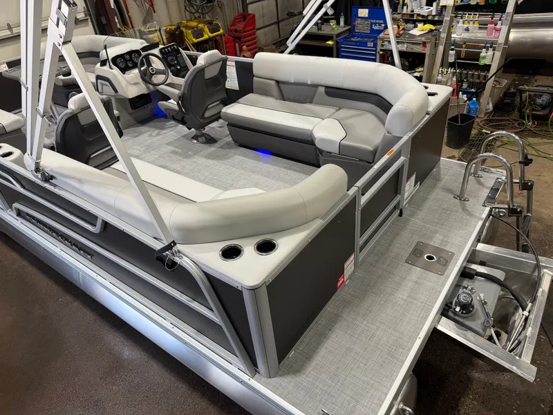 Slide: The Image of 2026 Princecraft Vectra 21 Pontoon with luxurious interior. - 4