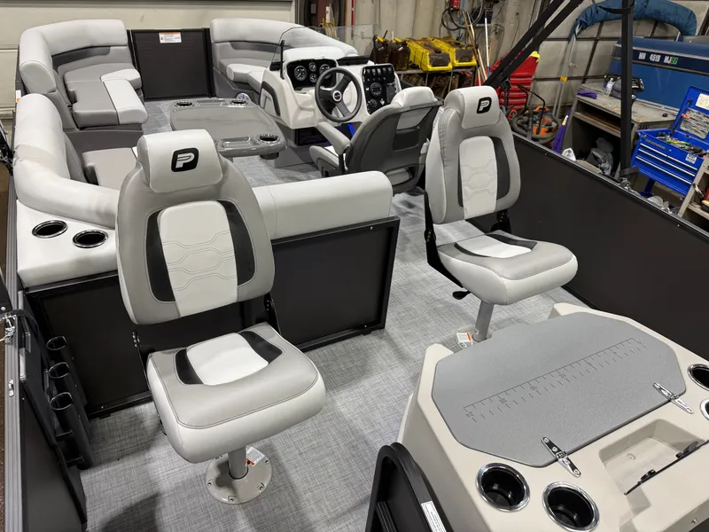 Slide: The Image of Interior of 2026 Princecraft 21 Sportfisher 2RS Pontoon boat. - 21