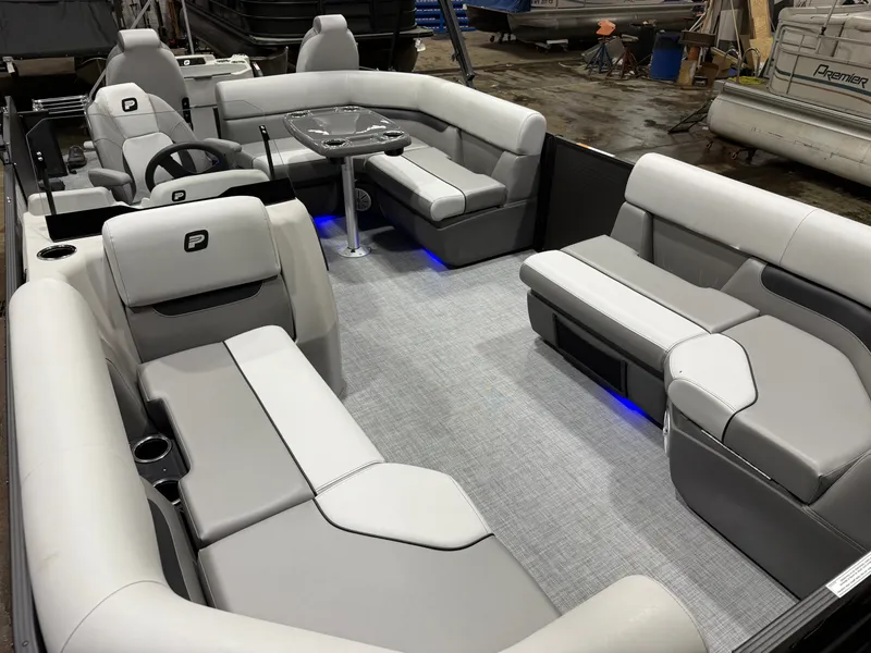 Slide: The Image of Interior of Princecraft 21 Sportfisher 2RS Pontoon, luxurious design, 2026 model. - 28