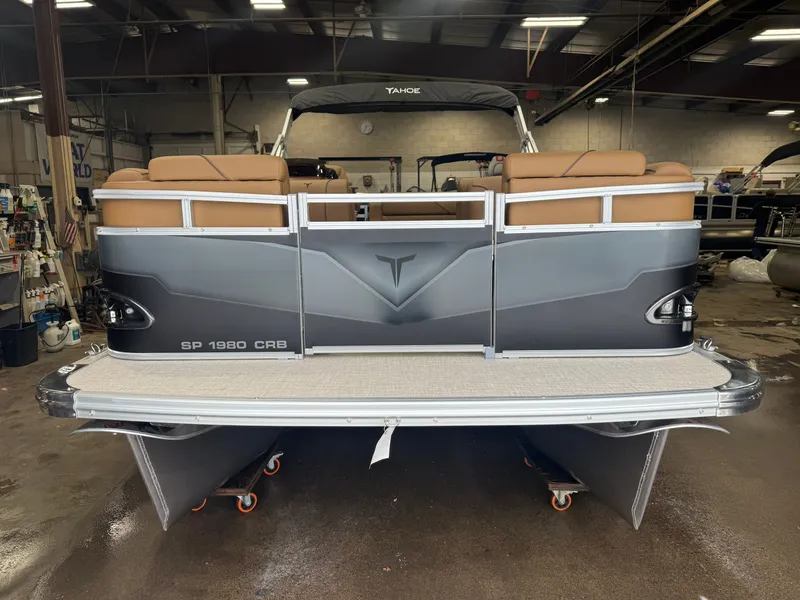Slide: The Image of Tahoe Sport 1980 CRB boat with Honda 4-Stroke EFI, rear bench view. - 31