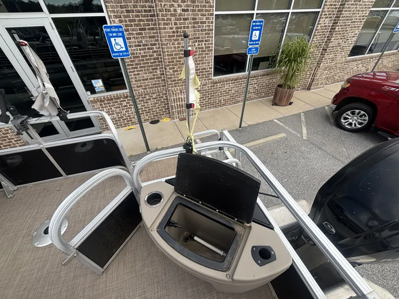 Slide: The Image of Sun Tracker Fishin Barge 20DLX w/Mercury 90ELPT CT 90HP - 4 - Stroke Engine and Trailer Included 2020 - 14