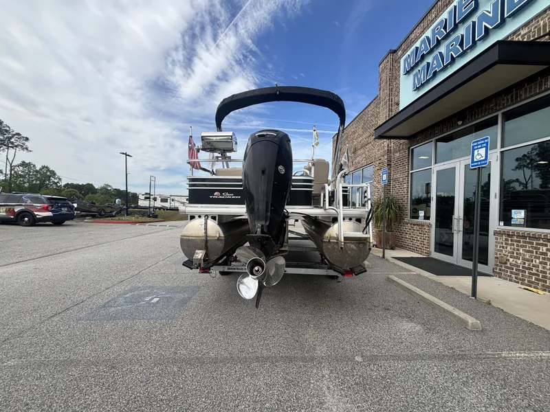 Slide: The Image of Sun Tracker Fishin Barge 20DLX w/Mercury 90ELPT CT 90HP - 4 - Stroke Engine and Trailer Included 2020 - 20
