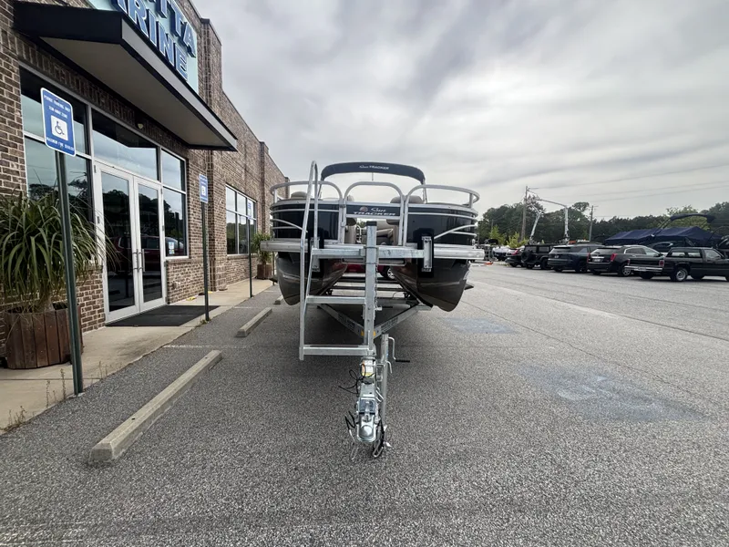 Slide: The Image of Sun Tracker Fishin Barge 20DLX w/Mercury 90ELPT CT 90HP - 4 - Stroke Engine and Trailer Included 2020 - 3