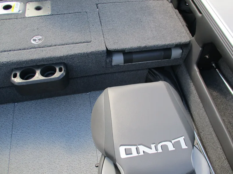 Slide: The Image of Interior of 2026 Lund 1875 Tyee with seat and cup holders. - 11