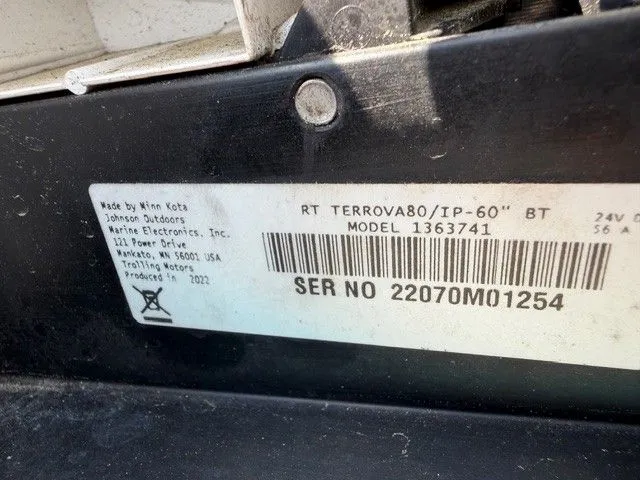 Slide: The Image of Label on a Sportsman Masters 207 boat, model year 2022. - 12