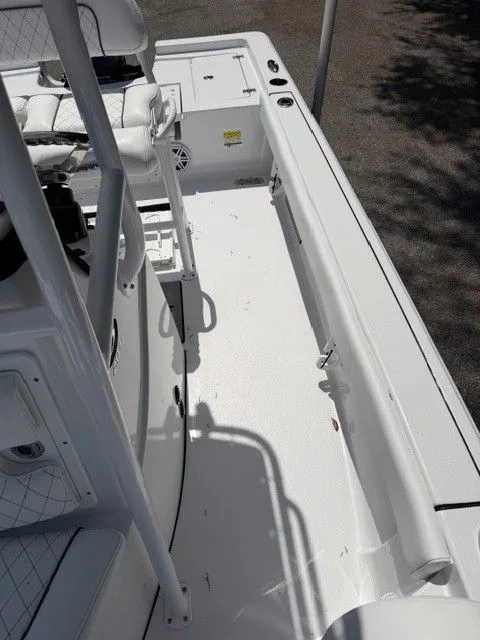 Slide: The Image of Interior view of a 2022 Sportsman Masters 207 boat. - 17