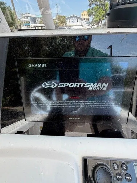 Slide: The Image of Garmin display on Sportsman Masters 207 boat, year 2022. - 20