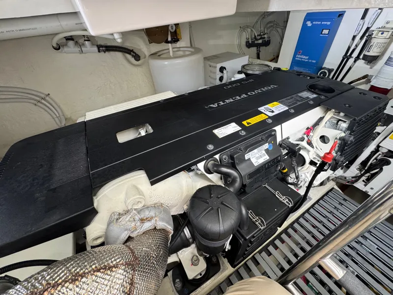 Slide: The Image of Engine room of 2018 Tiara Yachts C44 with Volvo Penta IPS 500. - 31