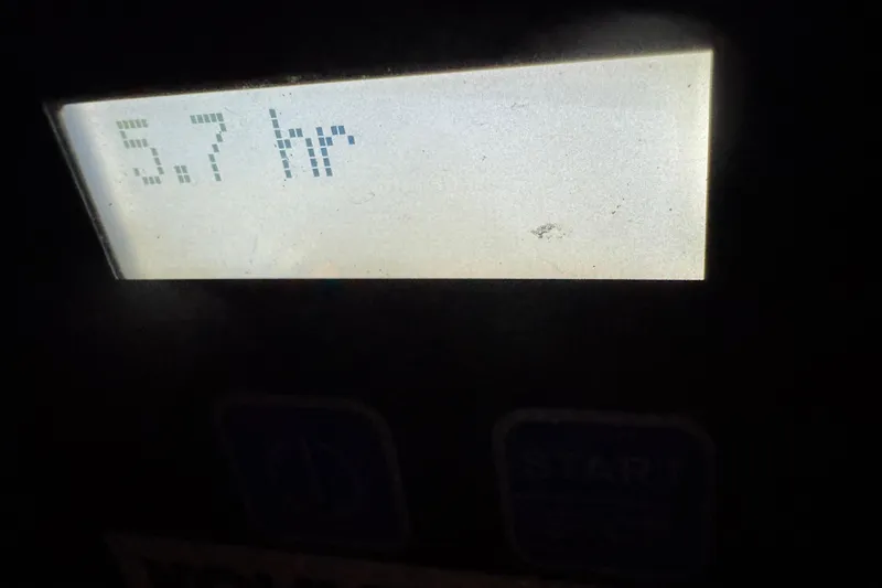 Slide: The Image of Display screen showing "5.7 hr" on a 2019 Cobalt R35 model. - 16