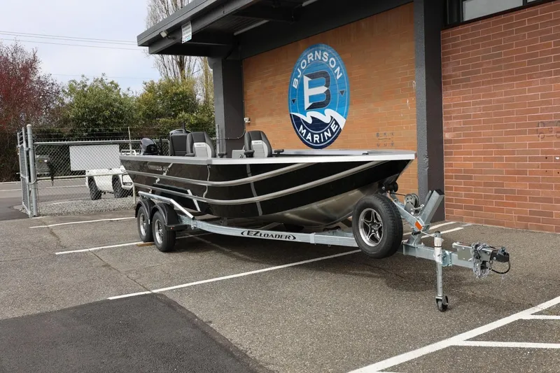 Slide: The Image of 2026 Thunder Jet 209 Rush OT boat on trailer at Bjornson Marine. - 3