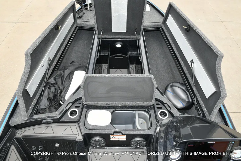 Slide: The Image of Interior view of 2023 Nitro Z20 Pro with storage and control console. - 11
