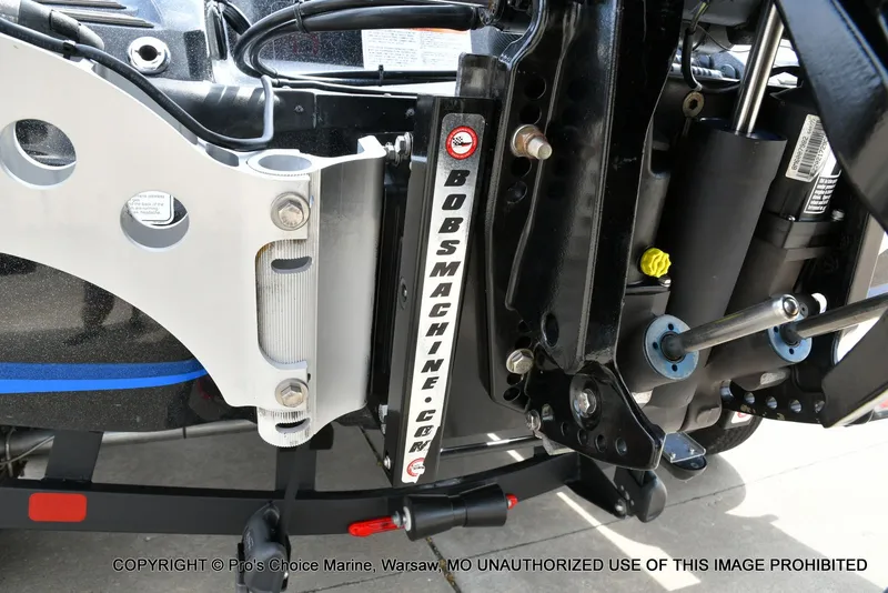 Slide: The Image of Close-up of a Nitro Z20 Pro boat mechanism, year 2023. - 26