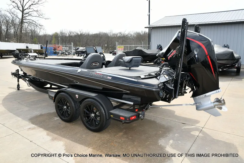 Slide: The Image of 2025 Triton 21XP boat on trailer, exterior view. - 26