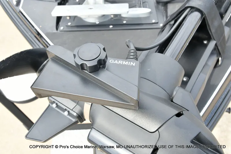 Slide: The Image of Garmin device on Triton 21XP boat, year 2025. - 29