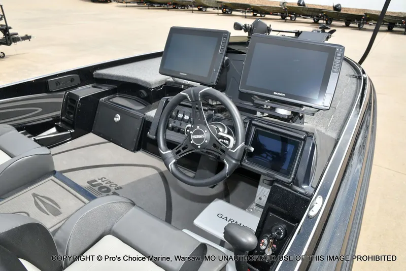 Slide: The Image of Interior of 2025 Triton 21XP boat with modern electronics. - 39