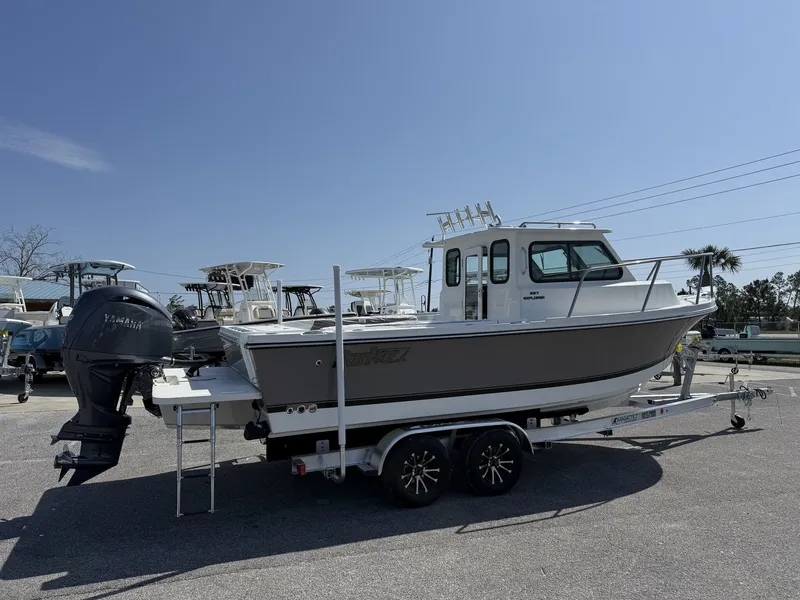 Slide: The Image of Parker Marine 227 Explorer WITH AC AND SEAKEEPER RIDE 2026 - 2