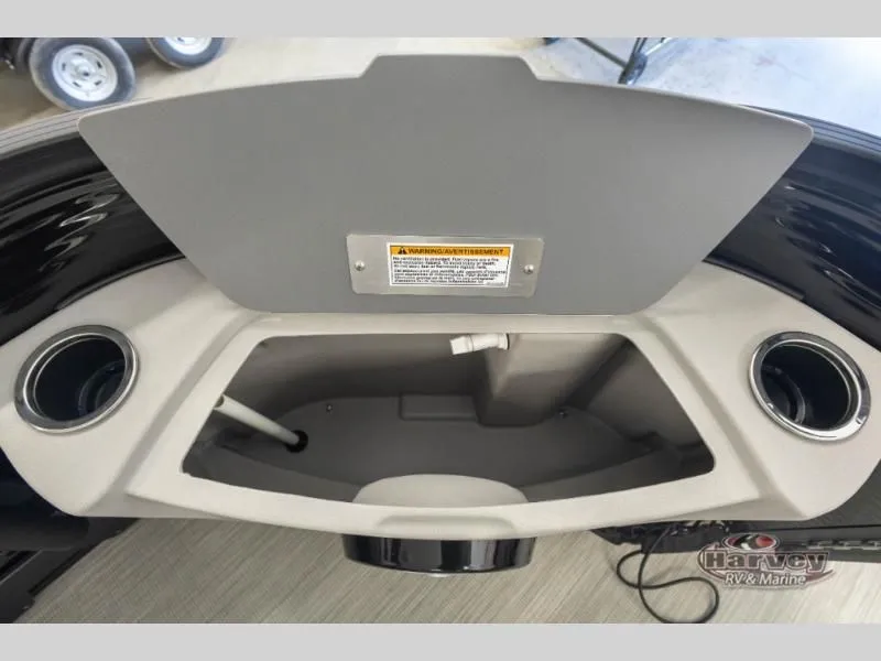 Slide: The Image of Interior view of Sportfisher Sport 23-2S RL 2026 with cup holders. - 12